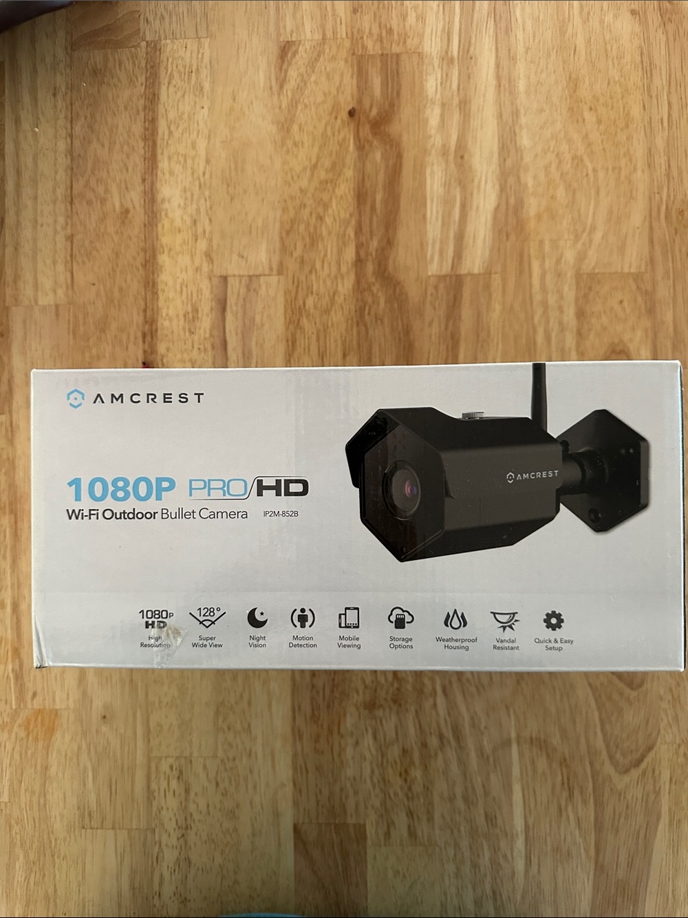 Crest Black Wi‑Fi Outdoor Bullet Camera - 1080P HD